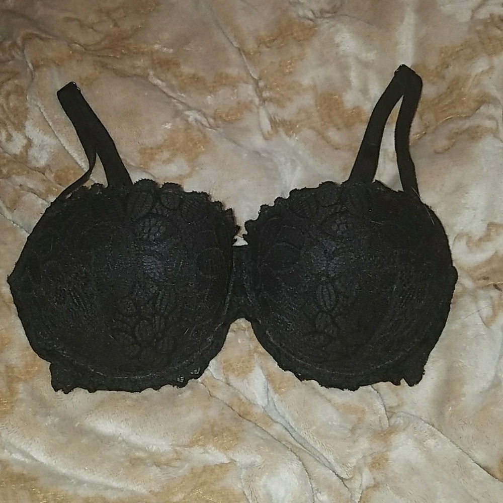 Victoria's Secret Black Bra Worn Once 34DD